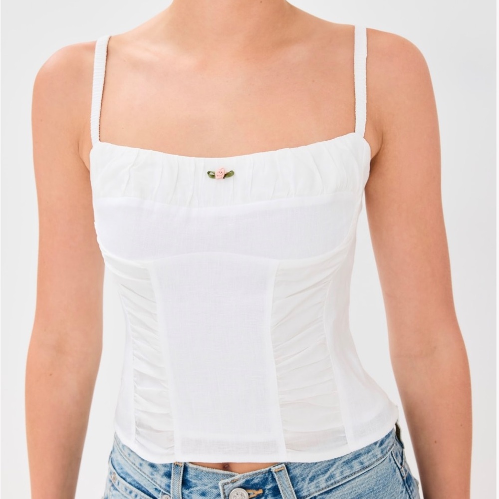 Reformation Emory linen top